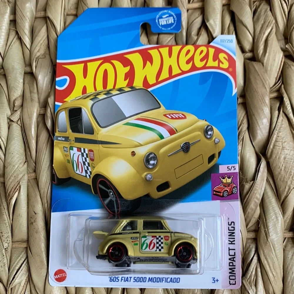 Hot Wheels 1960 Fiat 500D Modificado Hotwheels 1960s Yellow Race Car 2024 🆕